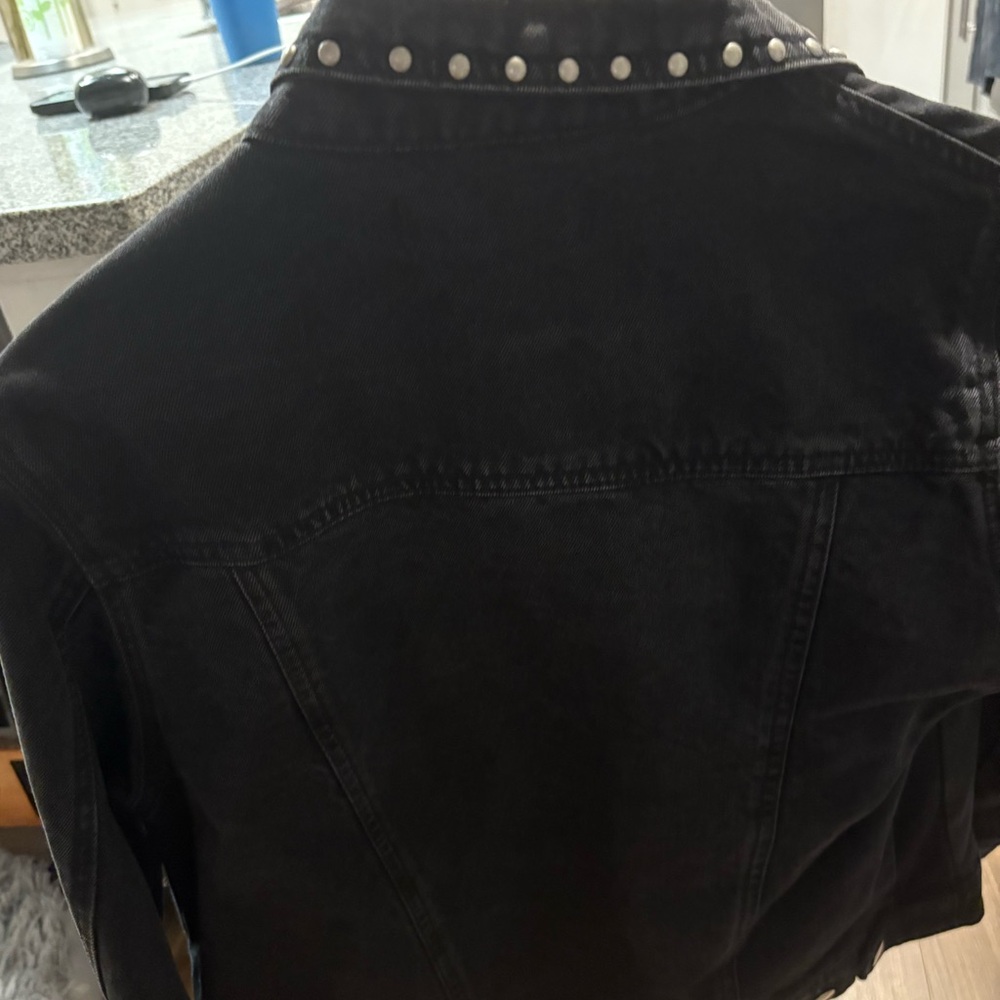 Studded Black Jean Jacket